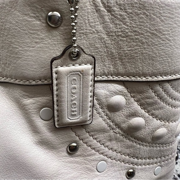 Coach Leather with Studded Applicate Satchel - 16273 - Picture 3 of 11